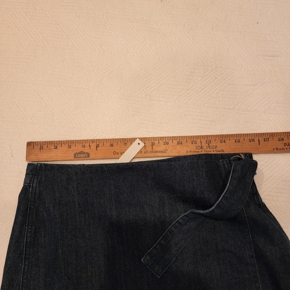 NWT Madewell Denim Raw-Hem Mini Wrap Jean Skirt Size 8 - Picture 10 of 16